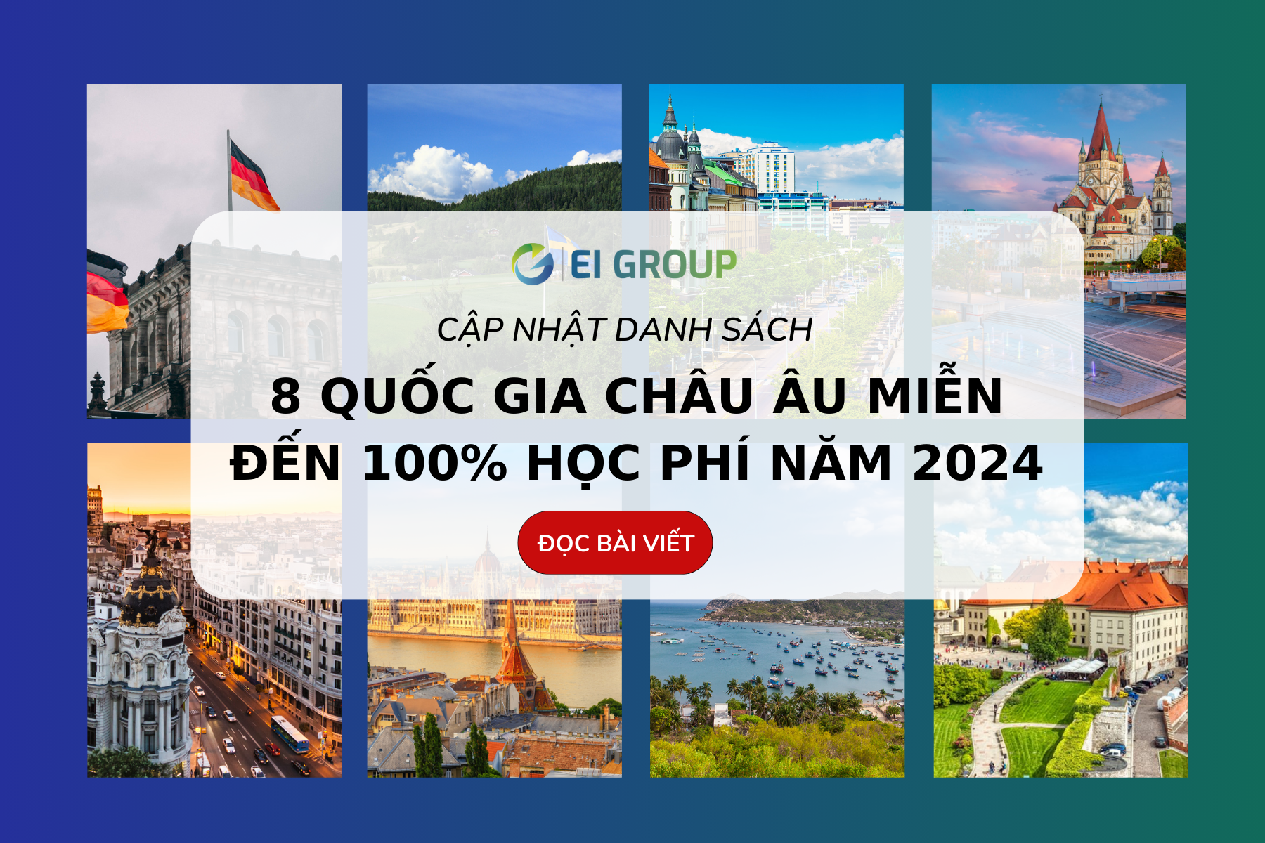 [CẬP NHẬT] DANH SÁCH 8 QUỐC GIA CHÂU ÂU MIỄN ĐẾN 100% HỌC PHÍ: CƠ HỘI CHO SINH VIÊN QUỐC TẾ